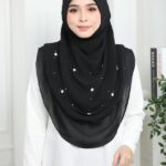 3 Layer Hijab - Black
