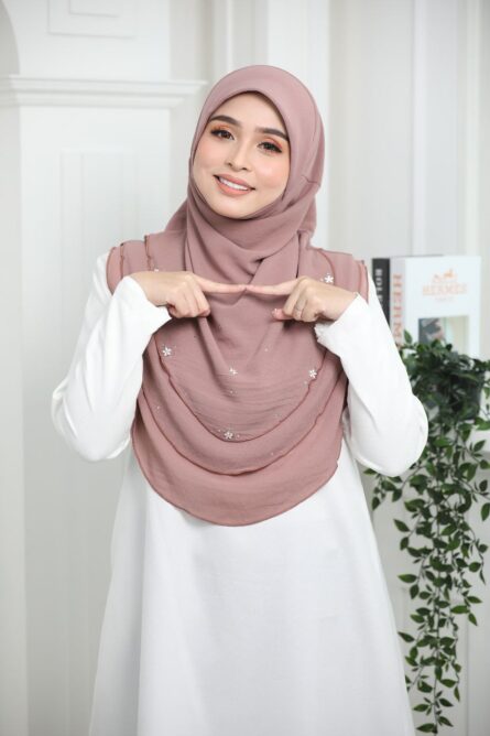 3 Layer Hijab - Nude