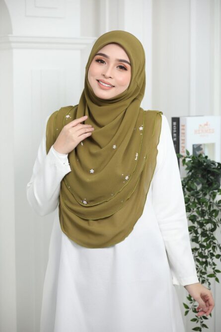 3 Layer Hijab - Oregano