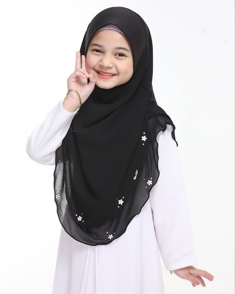 Kids 2 Layer Hijab