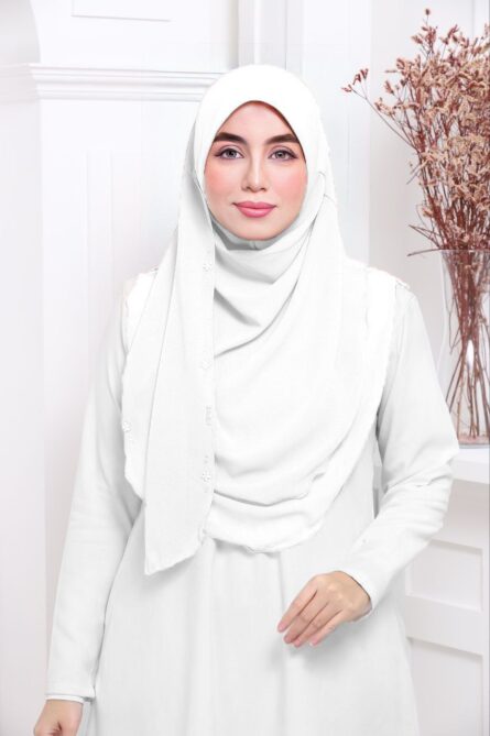 ADULT SHIFA HIJAB - Milky White