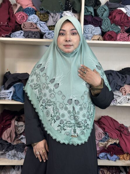 HENA PRINT - OCEAN GREEN