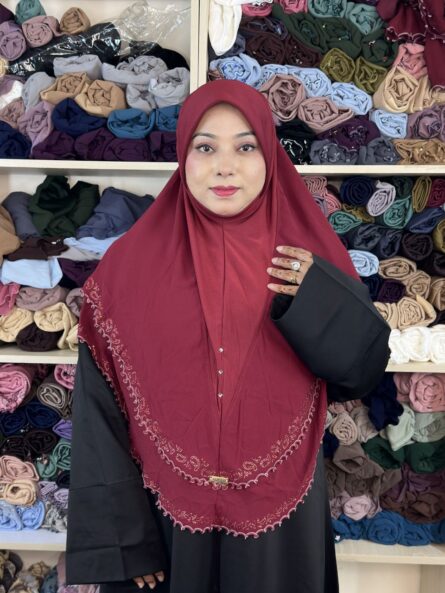 PIQU STONE HIJAB - Meroon