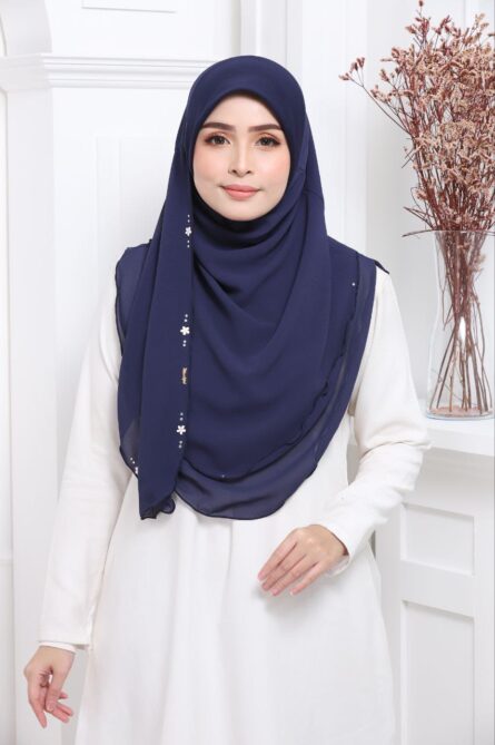 ADULT SHIFA HIJAB - Navy Blue