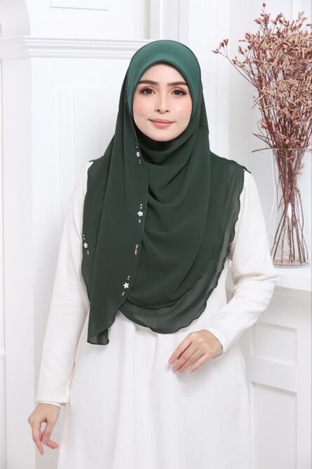 ADULT SHIFA HIJAB - Bottle Green