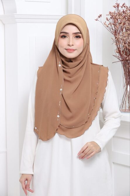 ADULT SHIFA HIJAB - Gold Brown