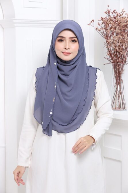 ADULT SHIFA HIJAB - Blueish Ash