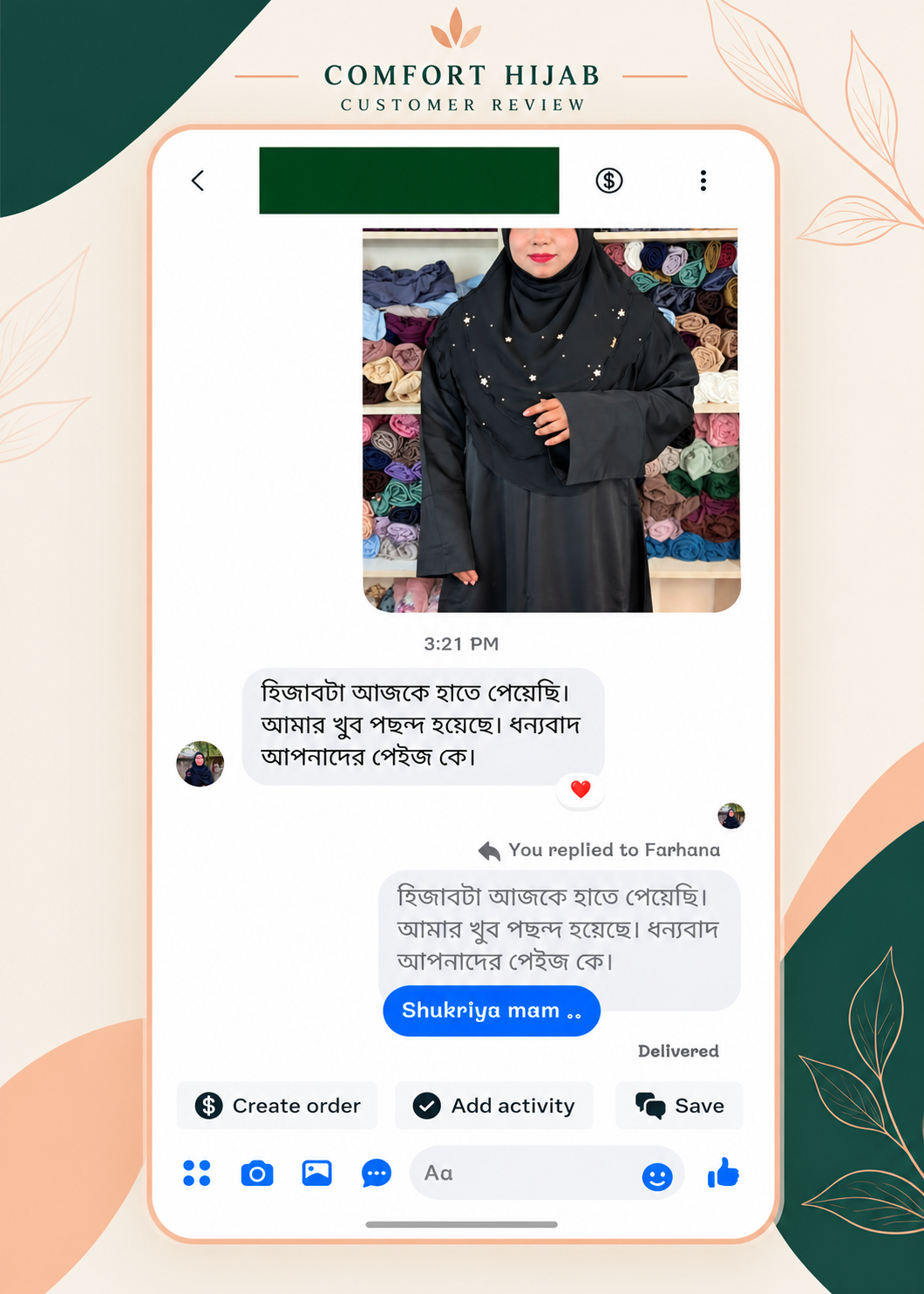 Comfort Hijab customer review 1