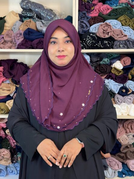 Niqab Hijab Short – Purple