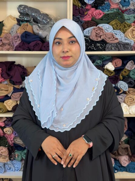 Niqab Hijab Short – Sky Blue
