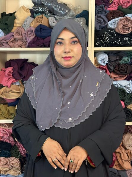 Niqab Hijab Short – Dark Ash
